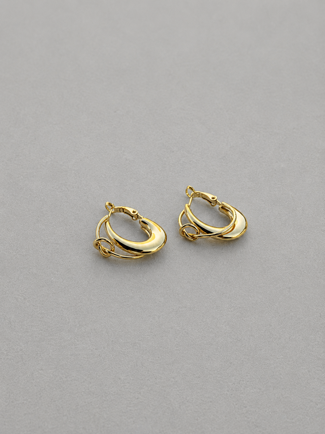 Pendientes Aro Doble Entrelazado