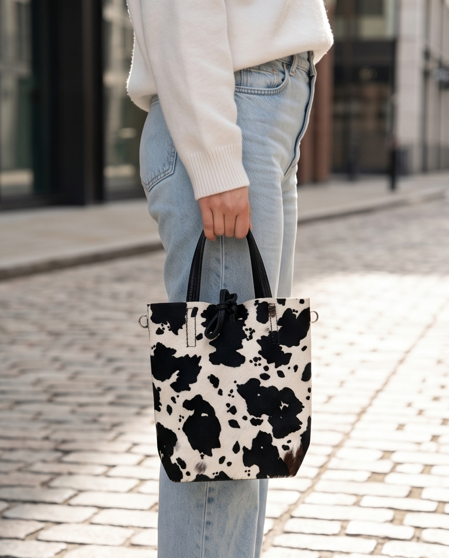 SHOPPER MINI PIEL VACA