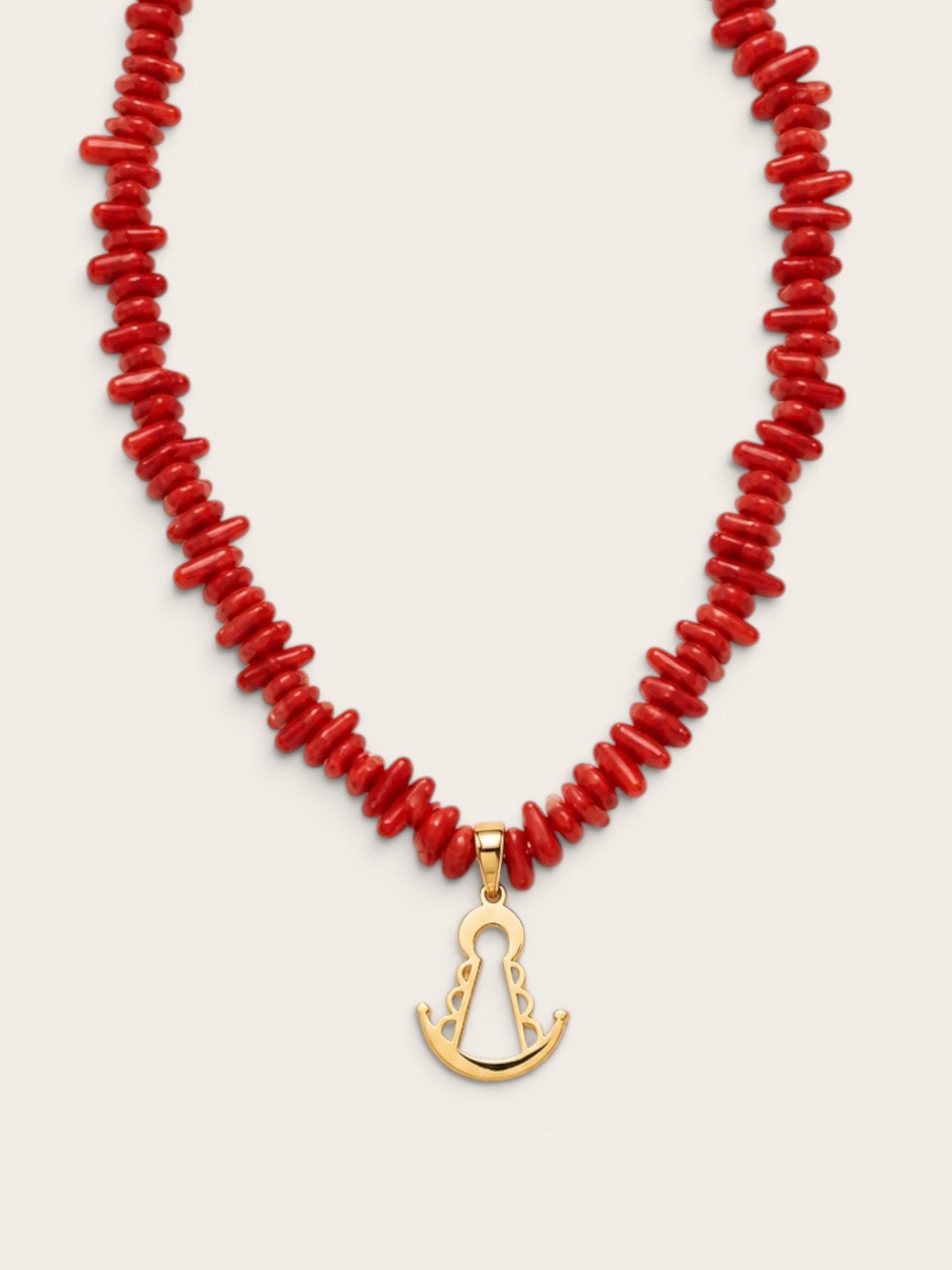 Collar Coral Rojo Virgen del Rocío