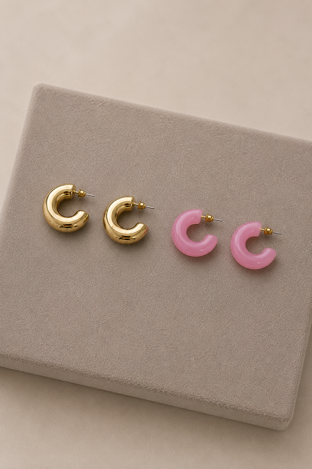 PENDIENTES AROS ACRÍLICOS