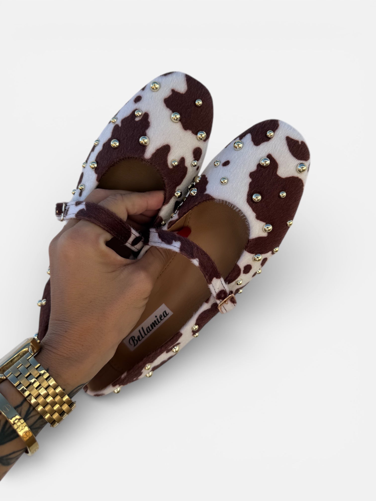 Bailarinas Cow Tachas