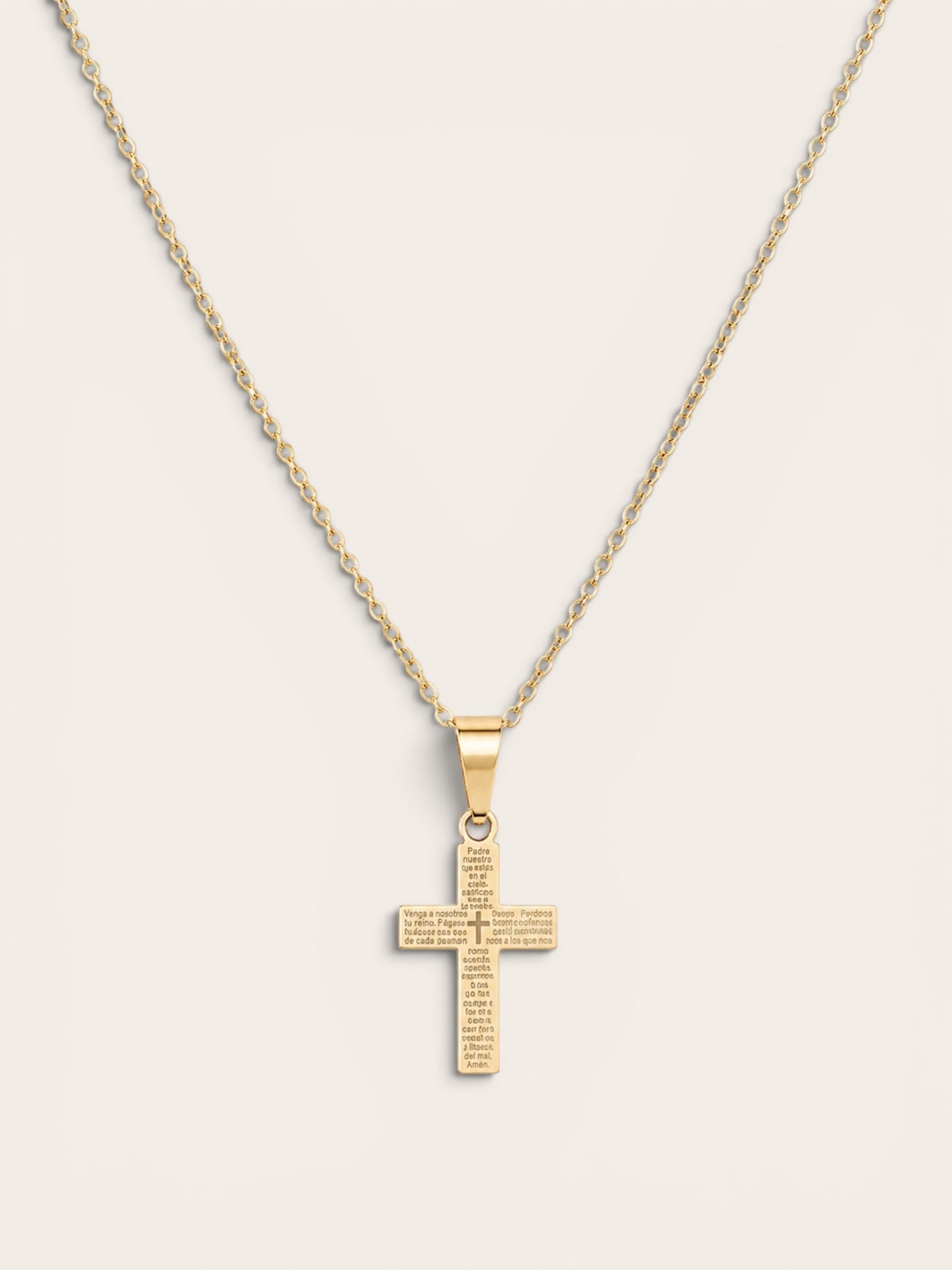 COLLAR CRUZ PADRE NUESTRO