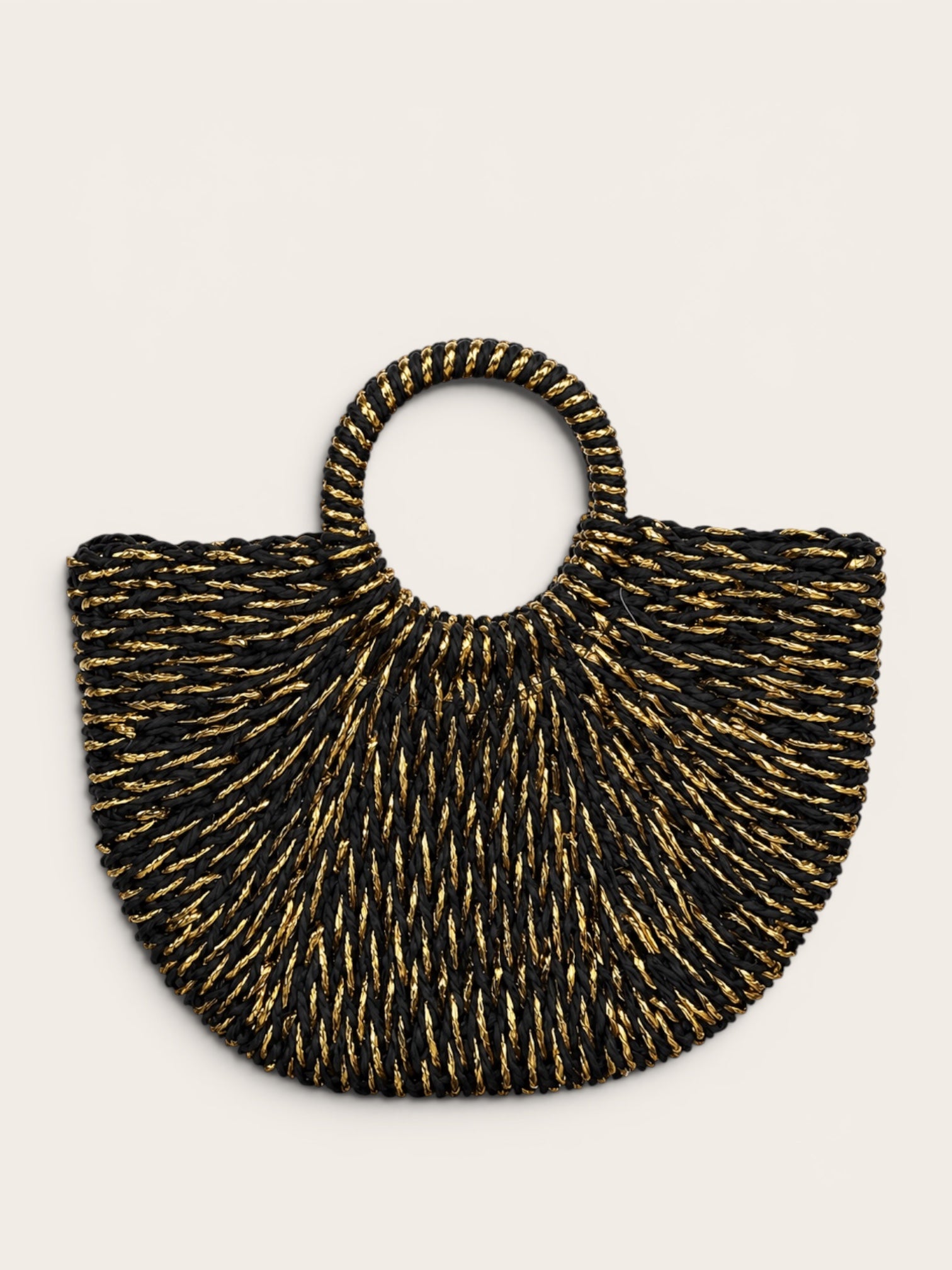 Bolso Cesta Brillo Black