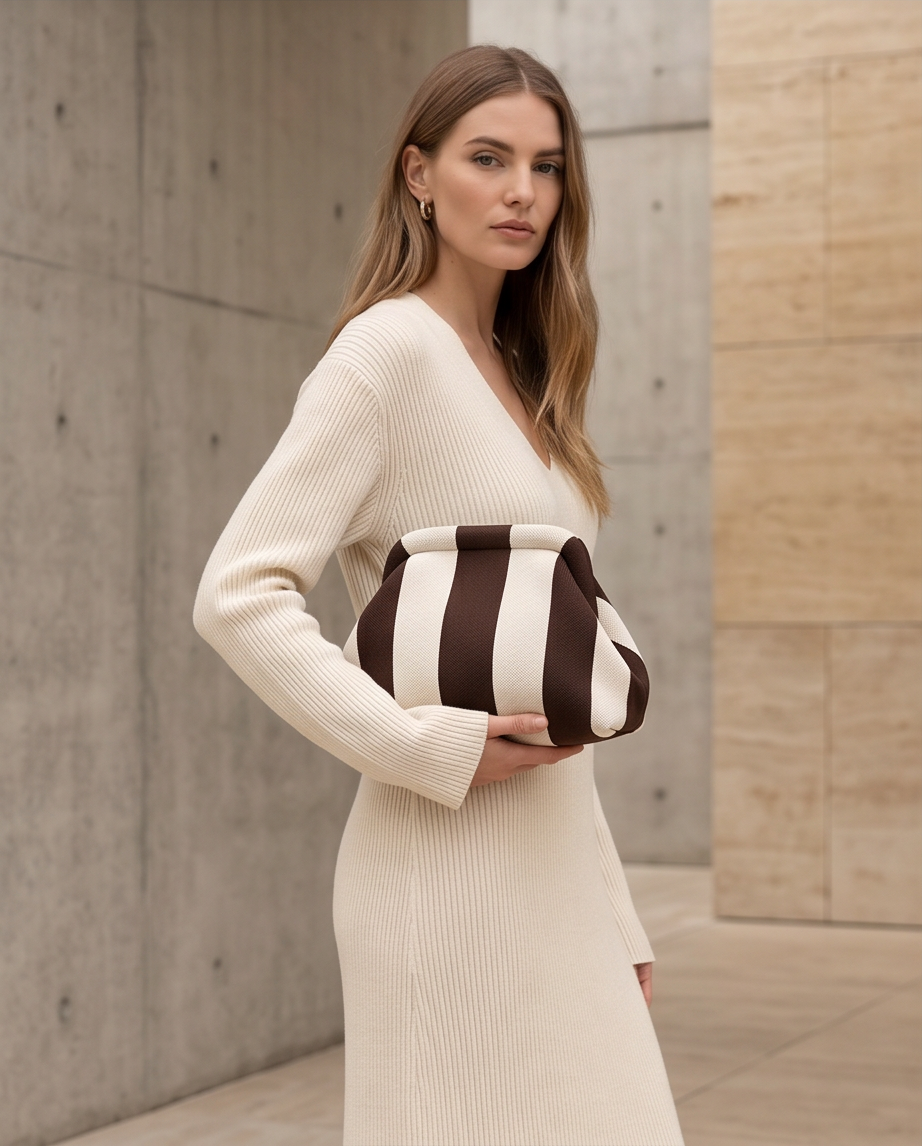 Bolso Bombón BLANCO | CHOCOLATE