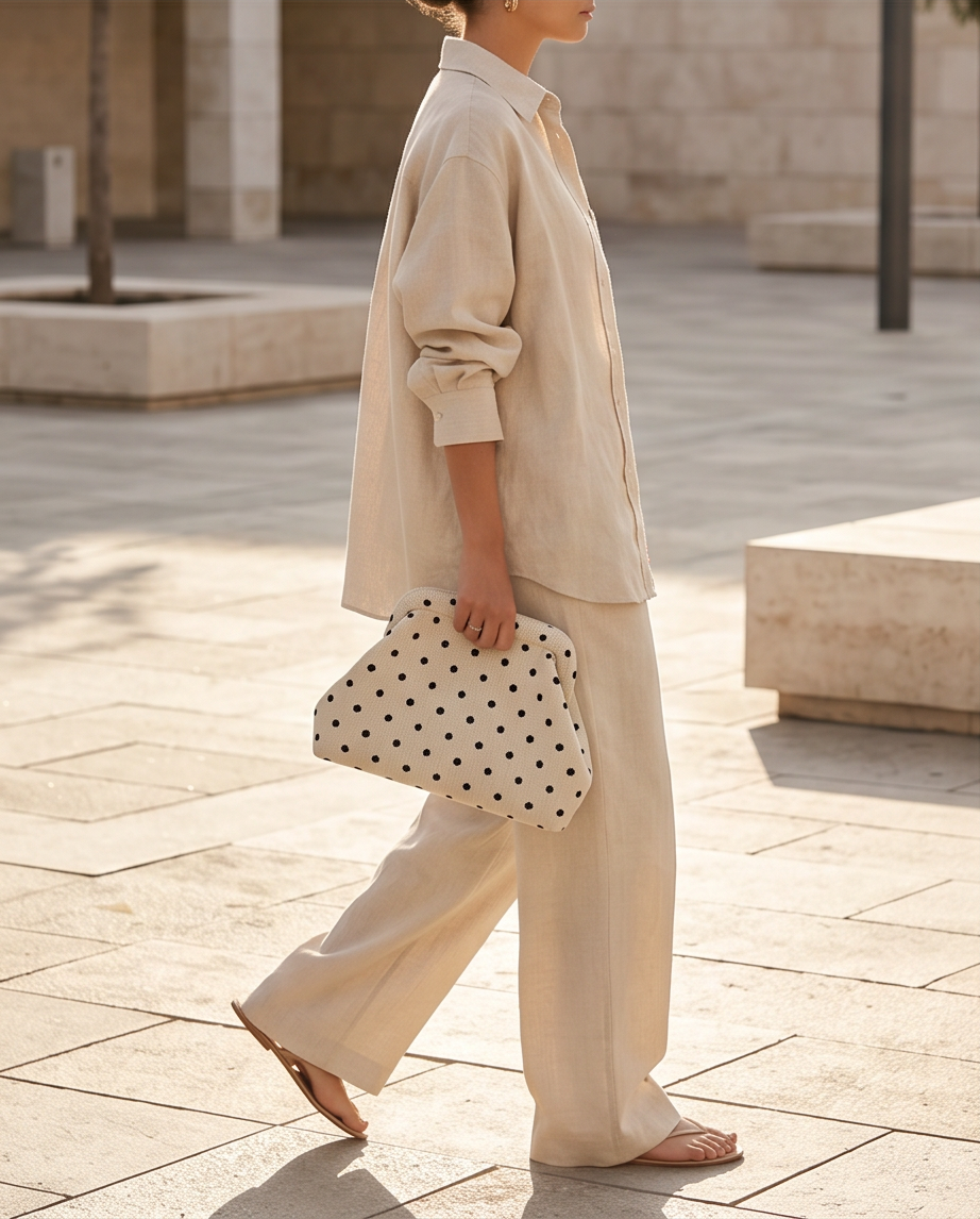 Bolso Bombón LUNARES MINI BLANCO