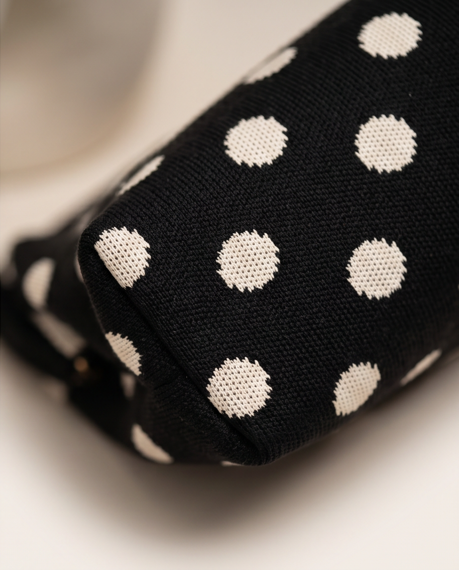 Bolso Bombón LUNARES NEGRO