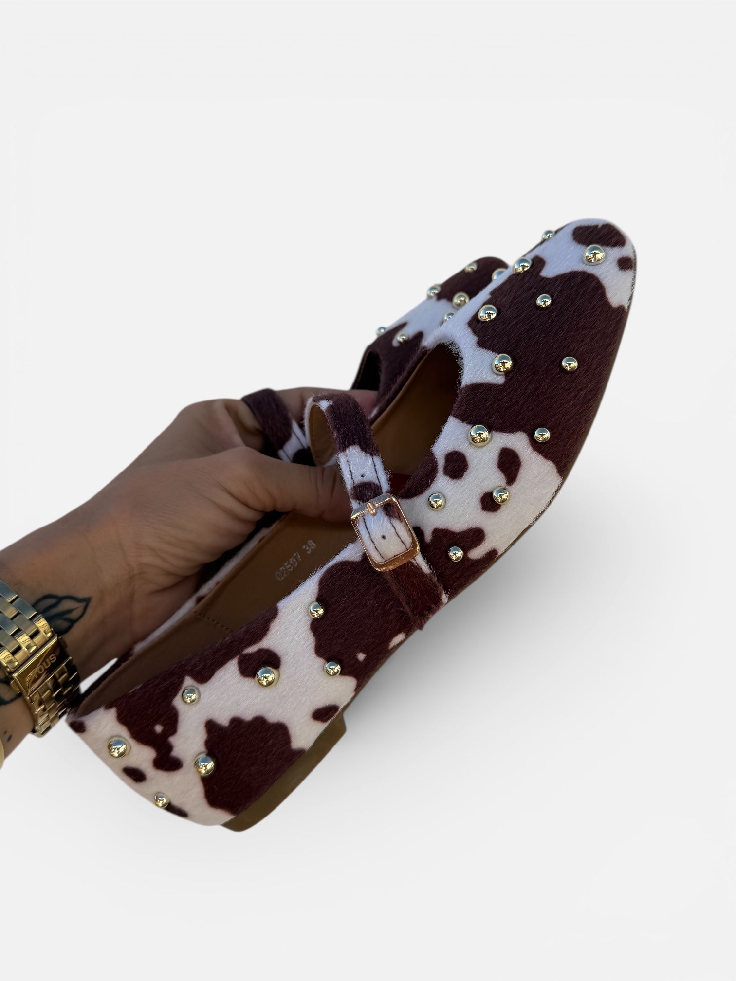 Bailarinas Cow Tachas