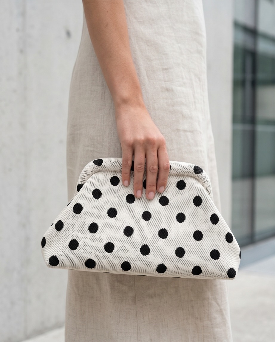 Bolso Bombón LUNARES BLANCO