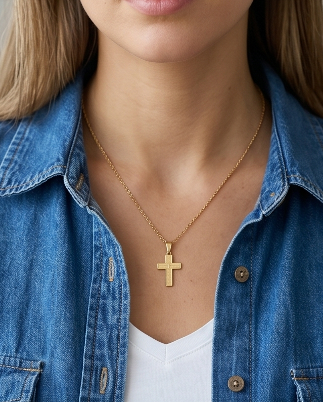 COLLAR CRUZ PADRE NUESTRO