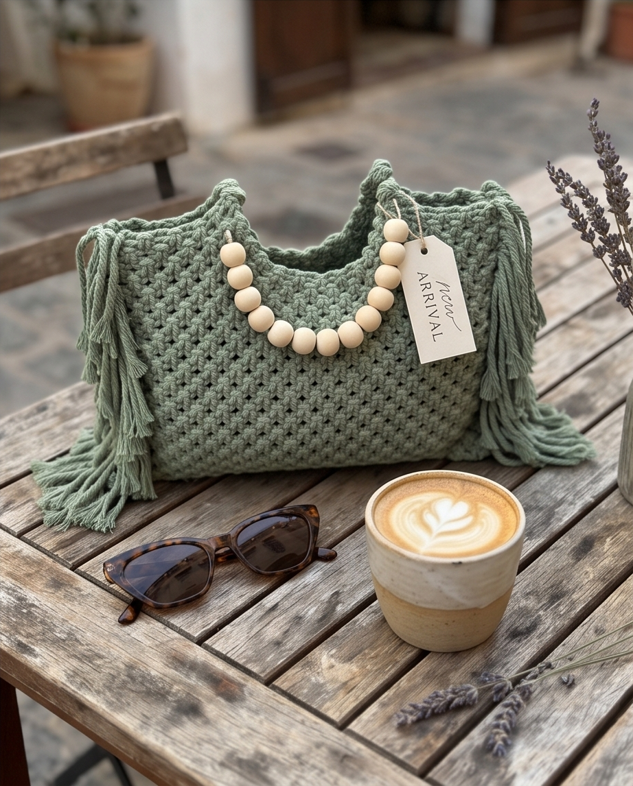 Bolso Cala Verde Macramé