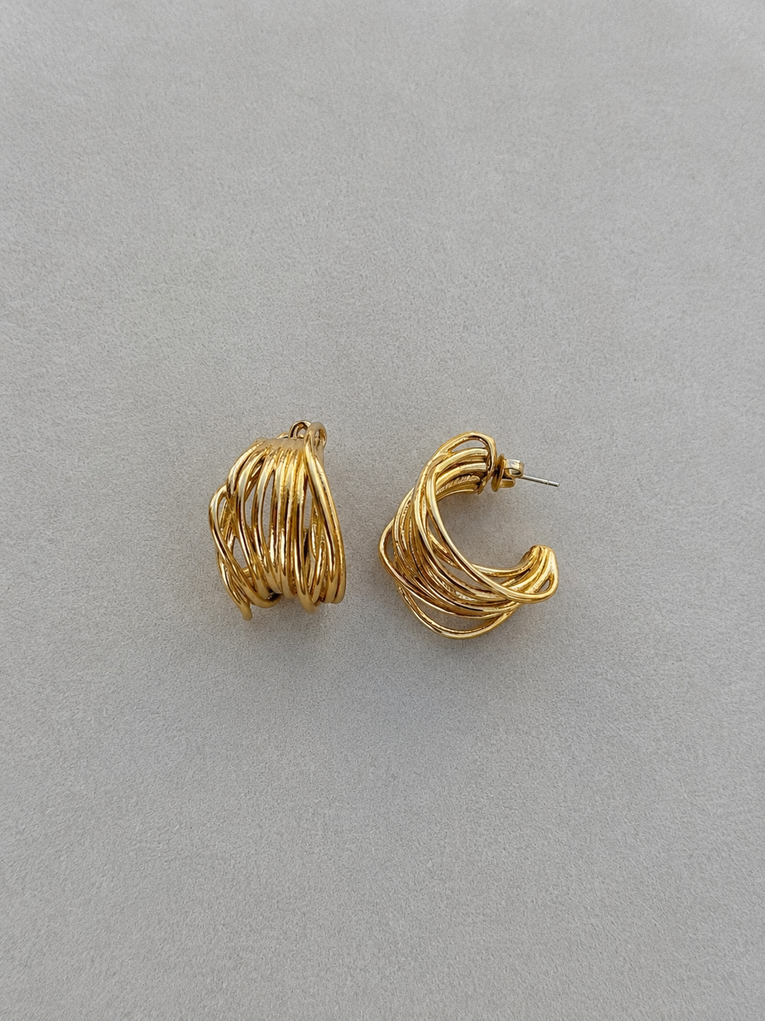PENDIENTES AROS ENTRELAZADOS