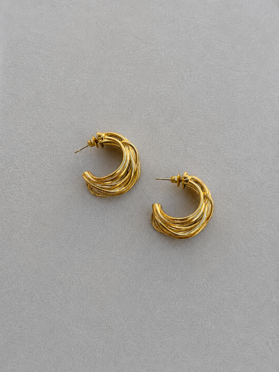 PENDIENTES AROS ENTRELAZADOS