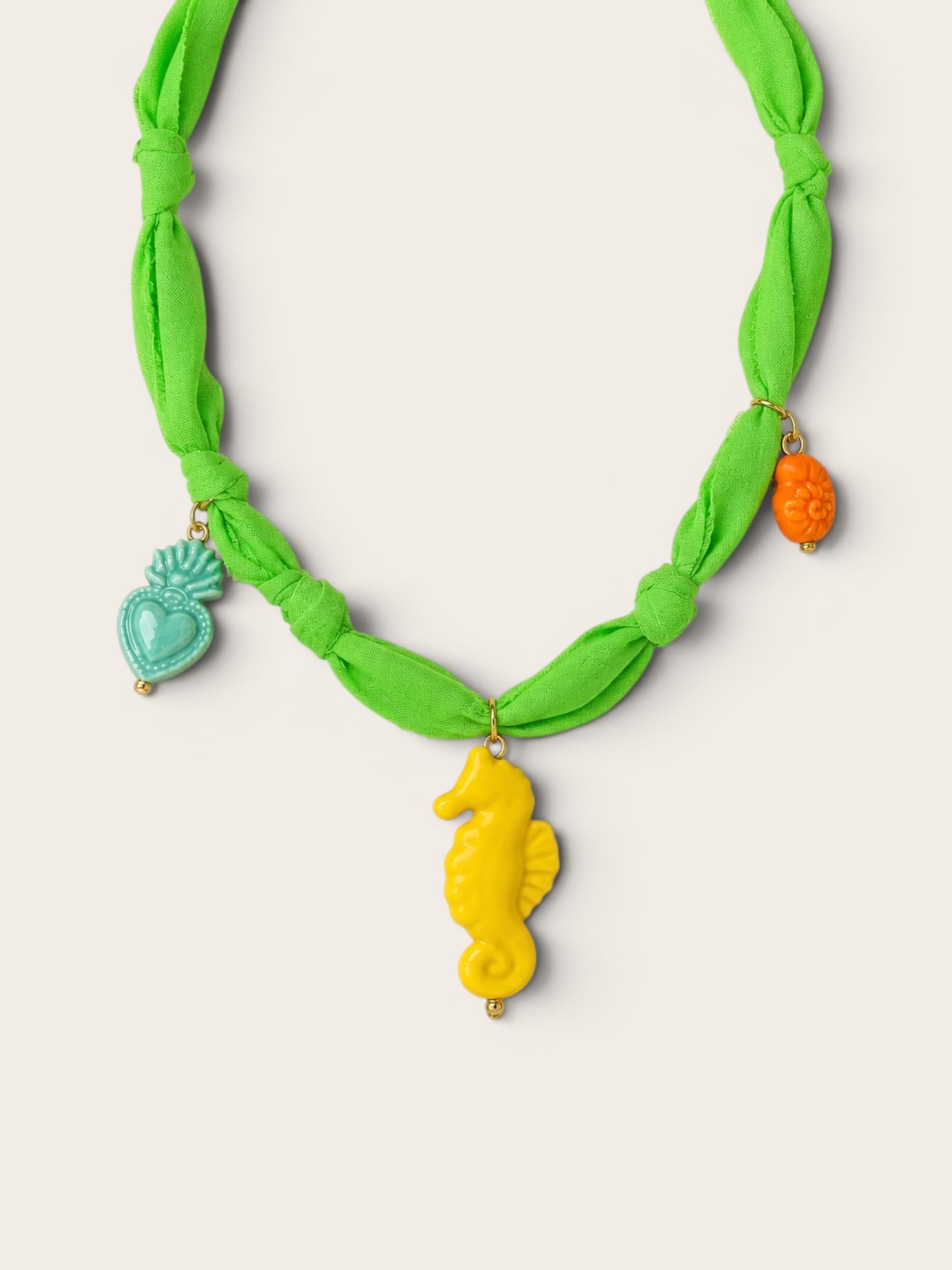 Collar Seahorse Lime