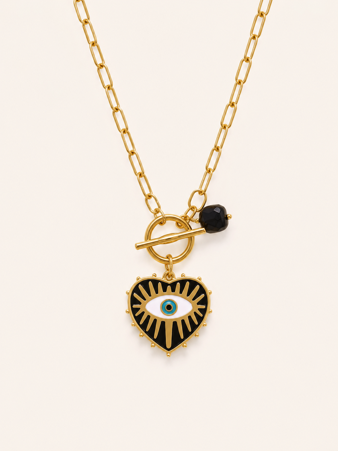 Collar Corazón Ojo Turco