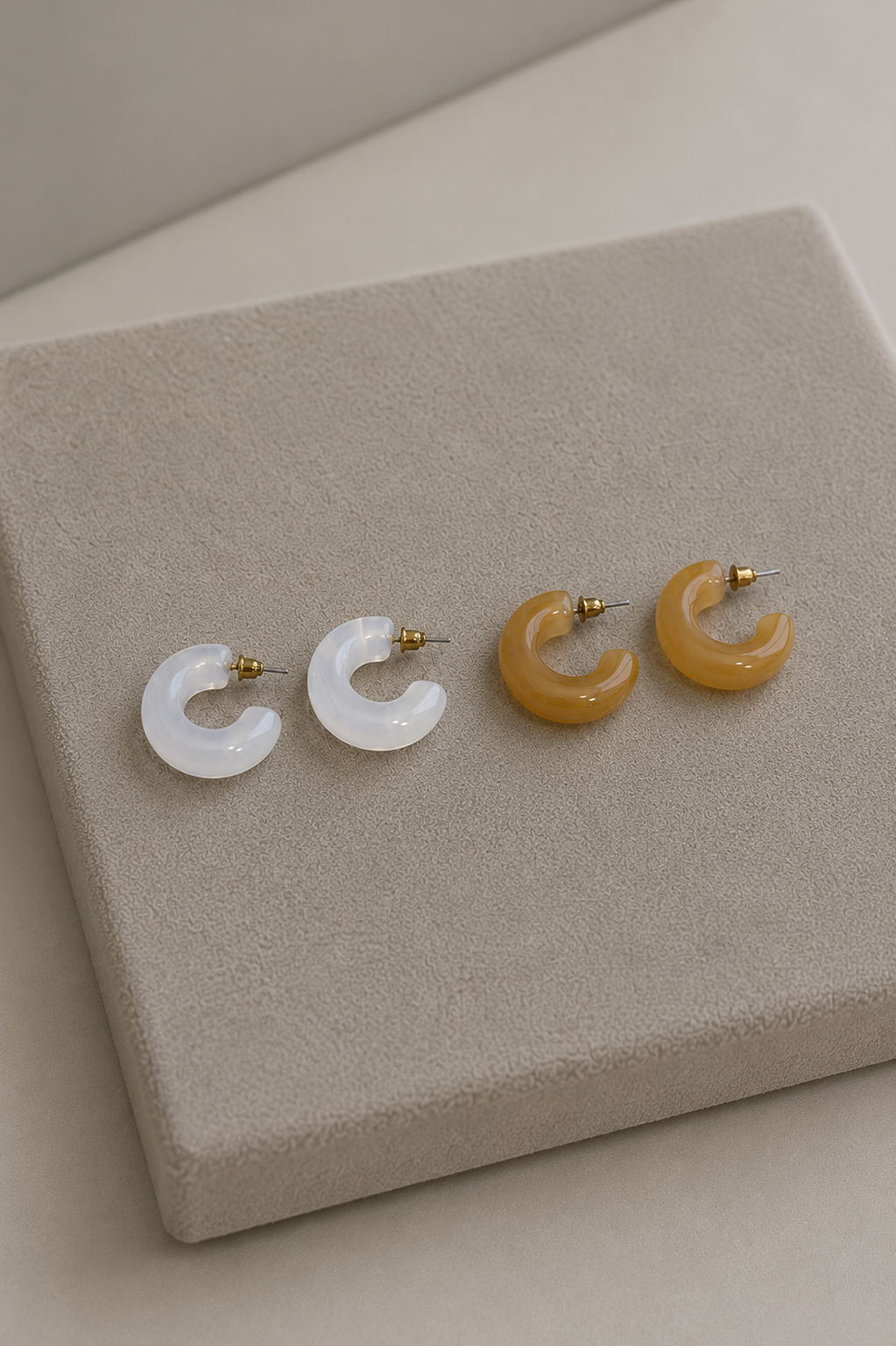 PENDIENTES AROS ACRÍLICOS