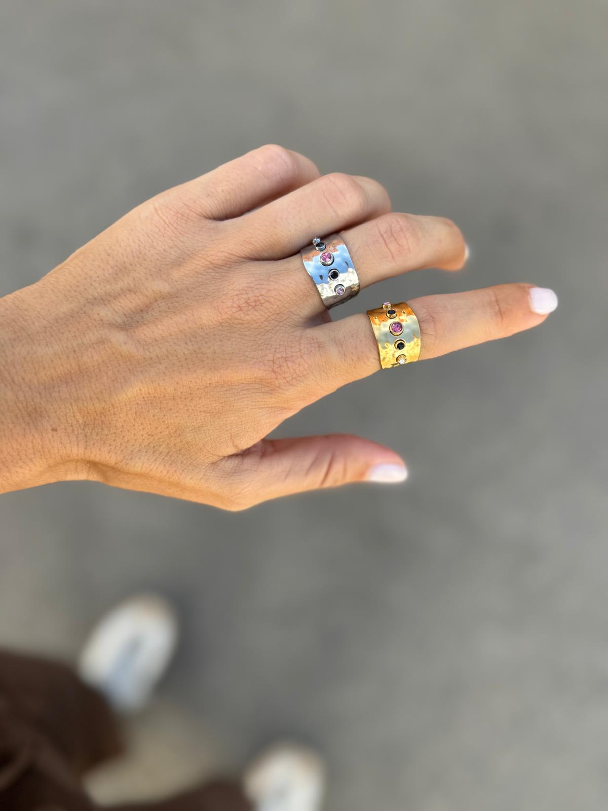 Anillo Martelé Colors