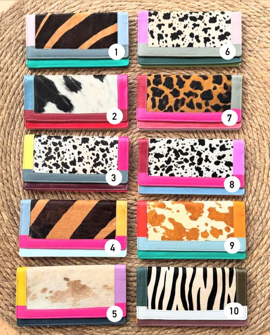 CARTERA PIEL Y PELO